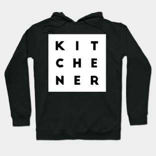 Kitchener | White square, black letters | Canada Hoodie